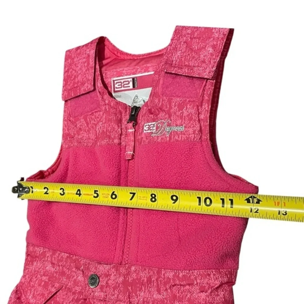 4T Pink Snow Pants Bibs Overalls 32 Degree Weatherproof Kids Girls Ski